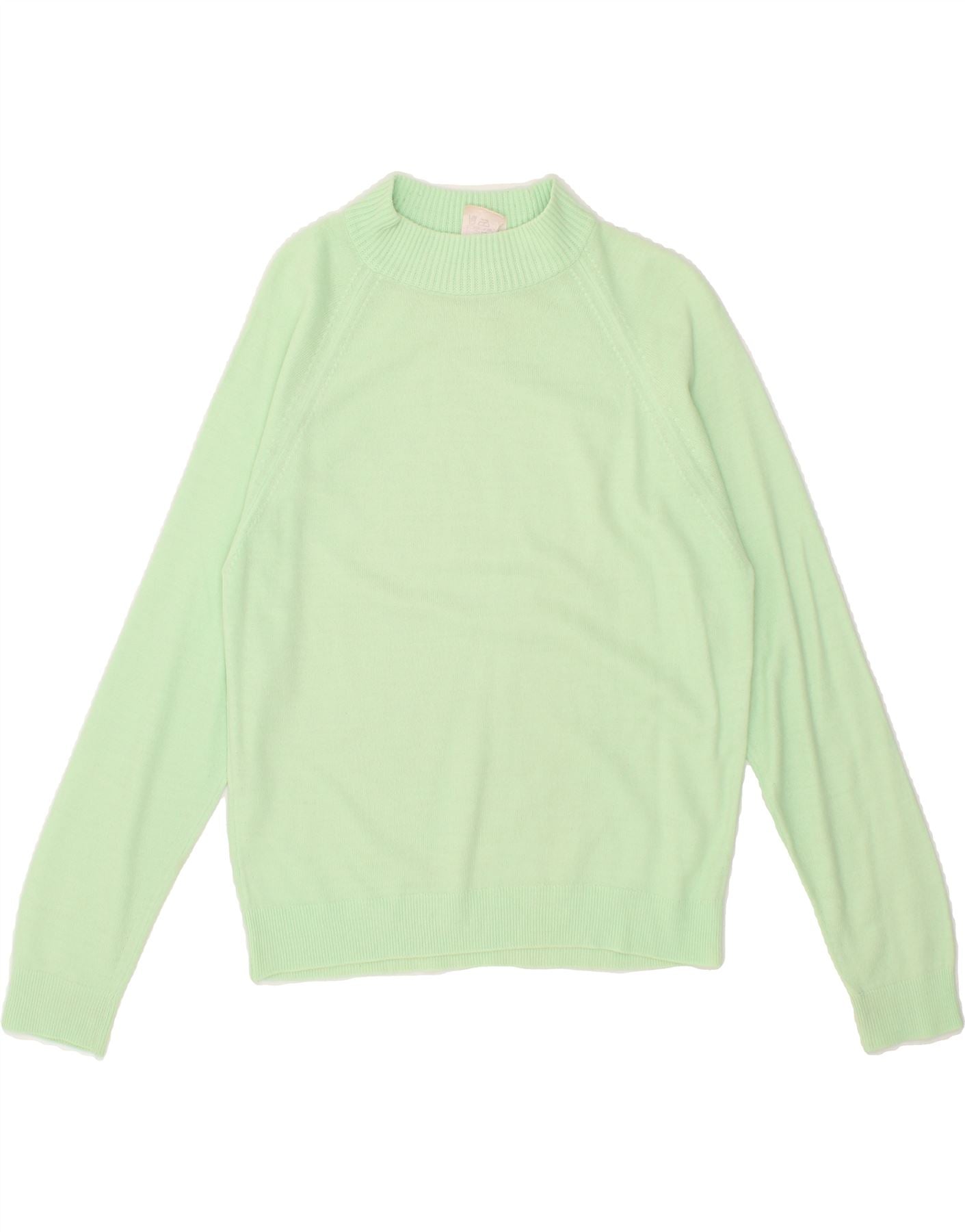 KEYNOTE Womens Turtle Neck Jumper Sweater UK 14 Medium Green