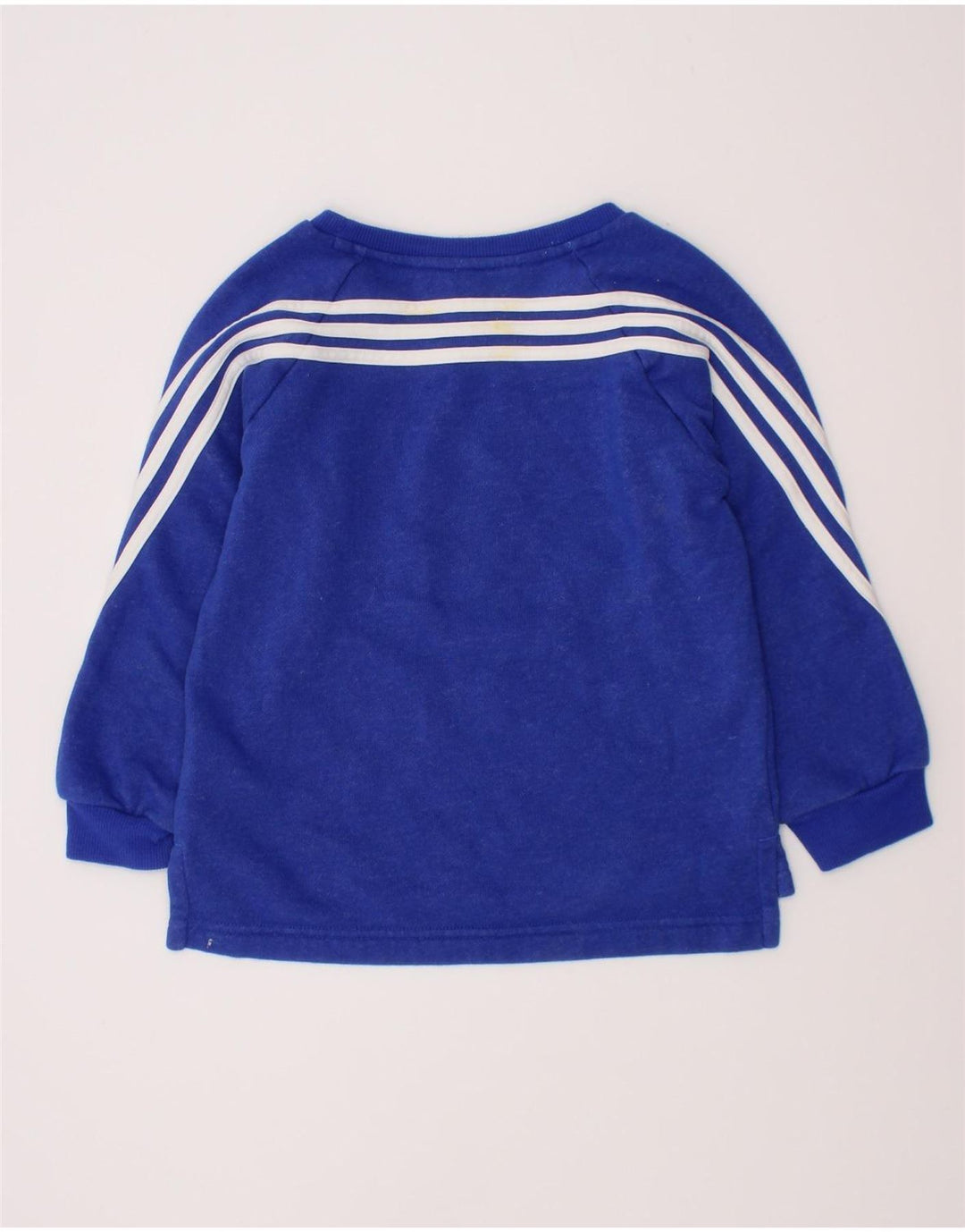 Adidas Boys Sweatshirt Jumper 3-4 Years Blue Cotton