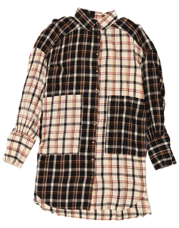 French Connection Womens Shirt Dress UK 10 Small Multicoloured Check