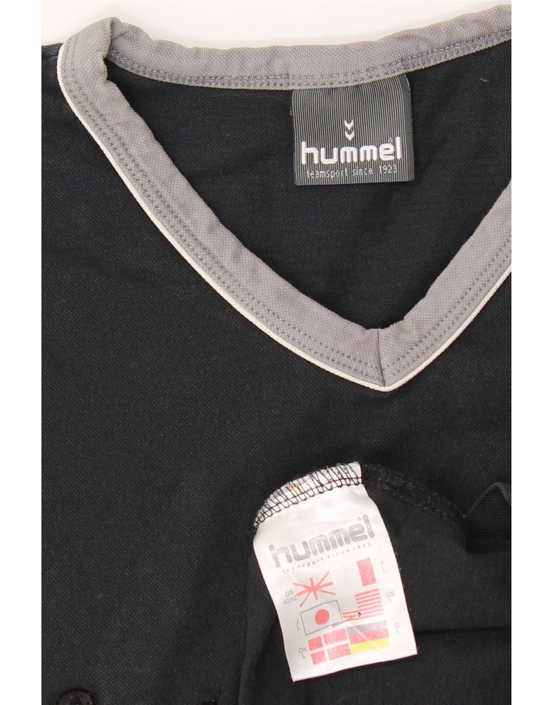 HUMMEL Mens Graphic T-Shirt Top UK 40/42 Medium Black Cotton Vintage Hummel and Second-Hand Hummel from Messina Hembry 