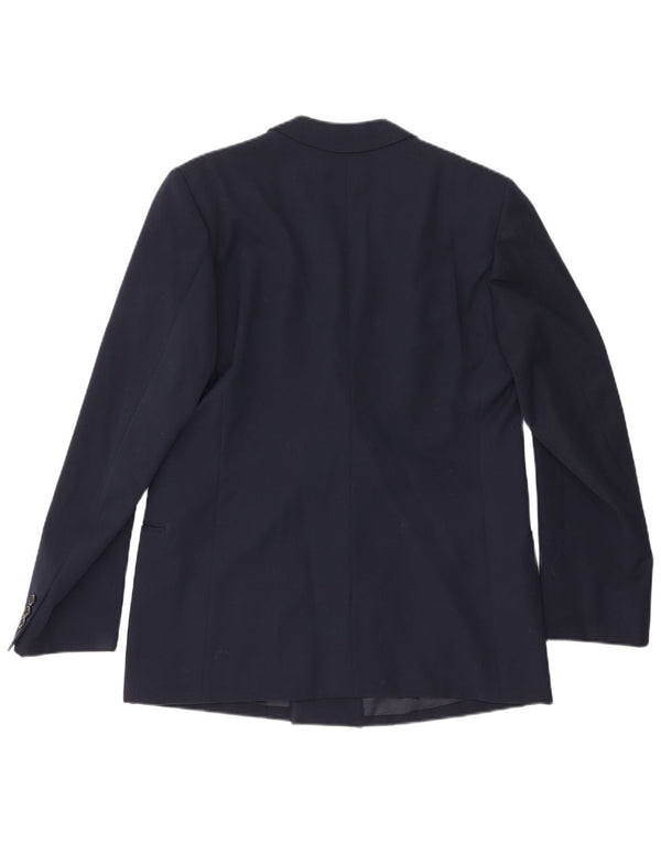 Vintage Mens Double Breasted Blazer Jacket UK 36 Small Navy Blue
