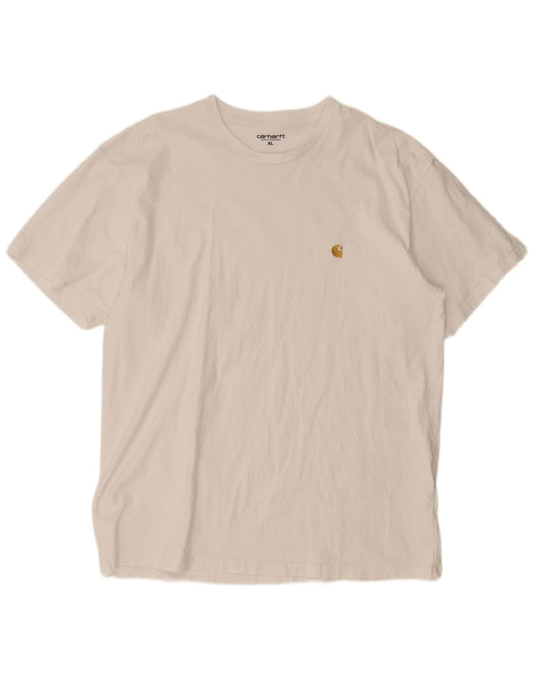 Carhartt Mens T-Shirt Top XL White Cotton
