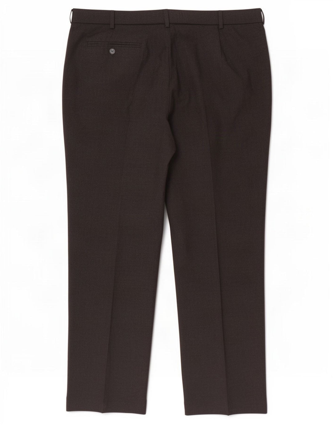 Marks & Spencer Mens Straight Suit Trousers W42 L33 Black Polyester