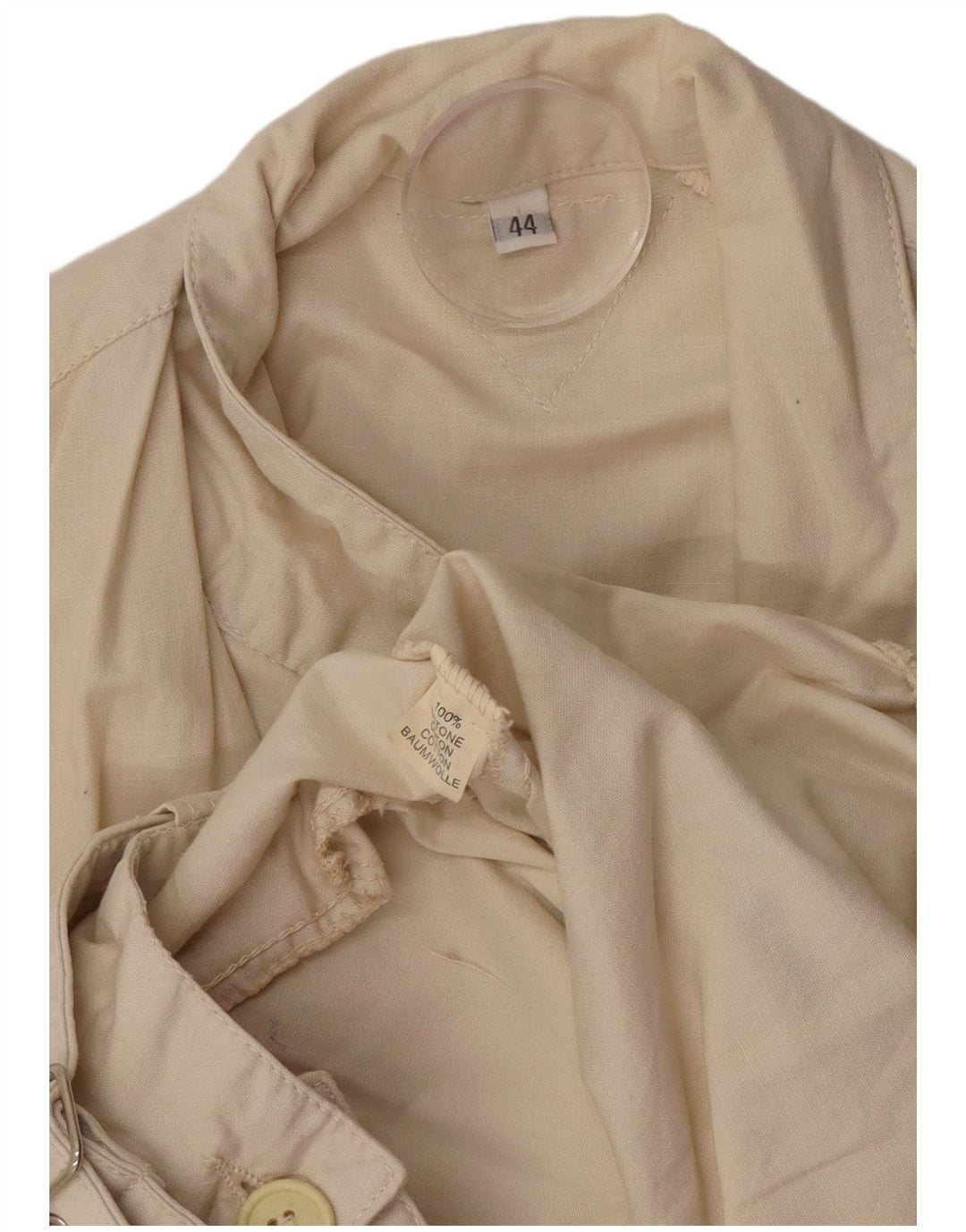 Swinger Mens Batwing Bomber Jacket UK 44 2XL Beige Cotton