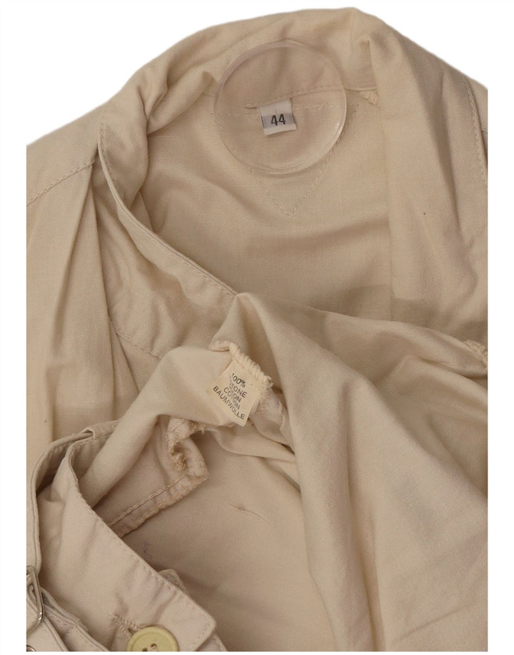 Swinger Mens Batwing Bomber Jacket UK 44 2XL Beige Cotton