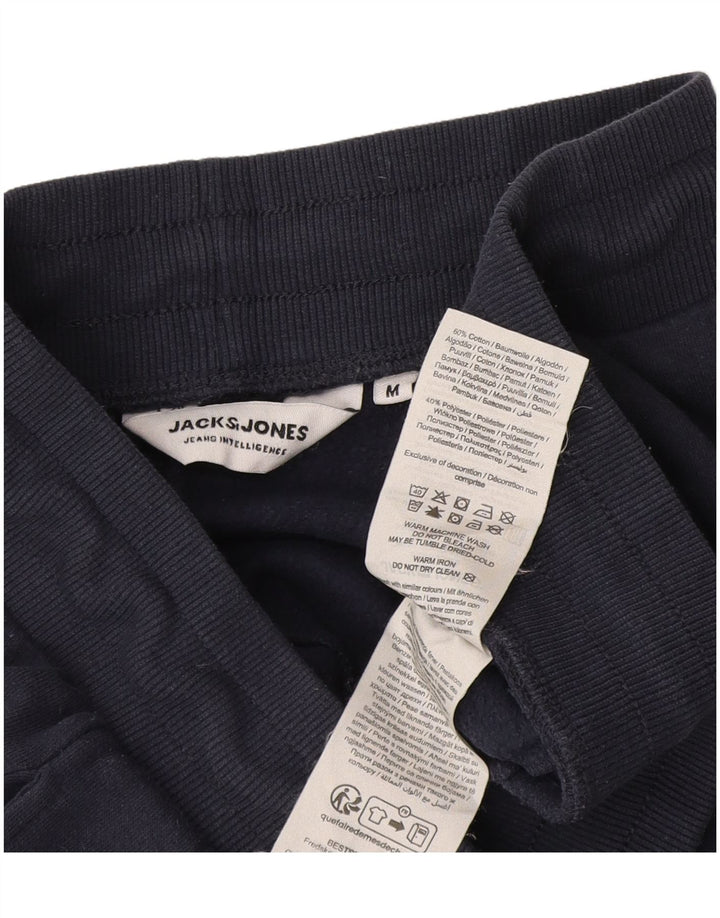 Jack & Jones Mens Graphic Tracksuit Trousers Joggers Medium Navy Blue