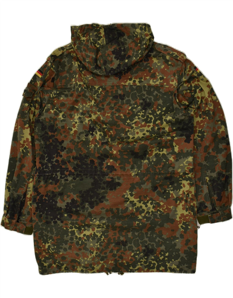 VINTAGE Mens Hooded Military Jacket UK 42 XL Khaki Camouflage Cotton Army | Vintage Vintage | Thrift | Second-Hand Vintage | Used Clothing | Messina Hembry 
