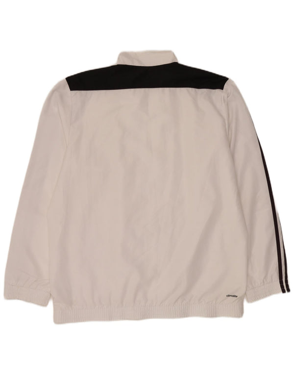 Adidas Mens Climalite Tracksuit Top Jacket Large White Colourblock