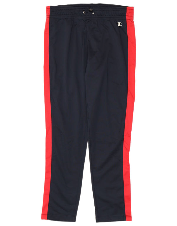 Champion Mens Tracksuit Trousers Medium  Navy Blue Colourblock Polyester