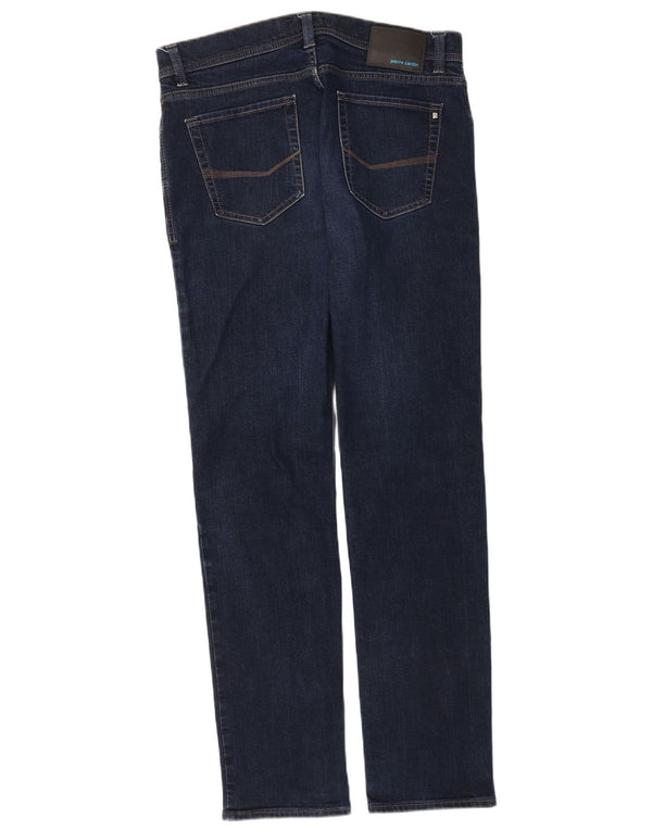 Pierre Cardin Mens Lyon Tapered Jeans W36 L34 Navy Blue Cotton