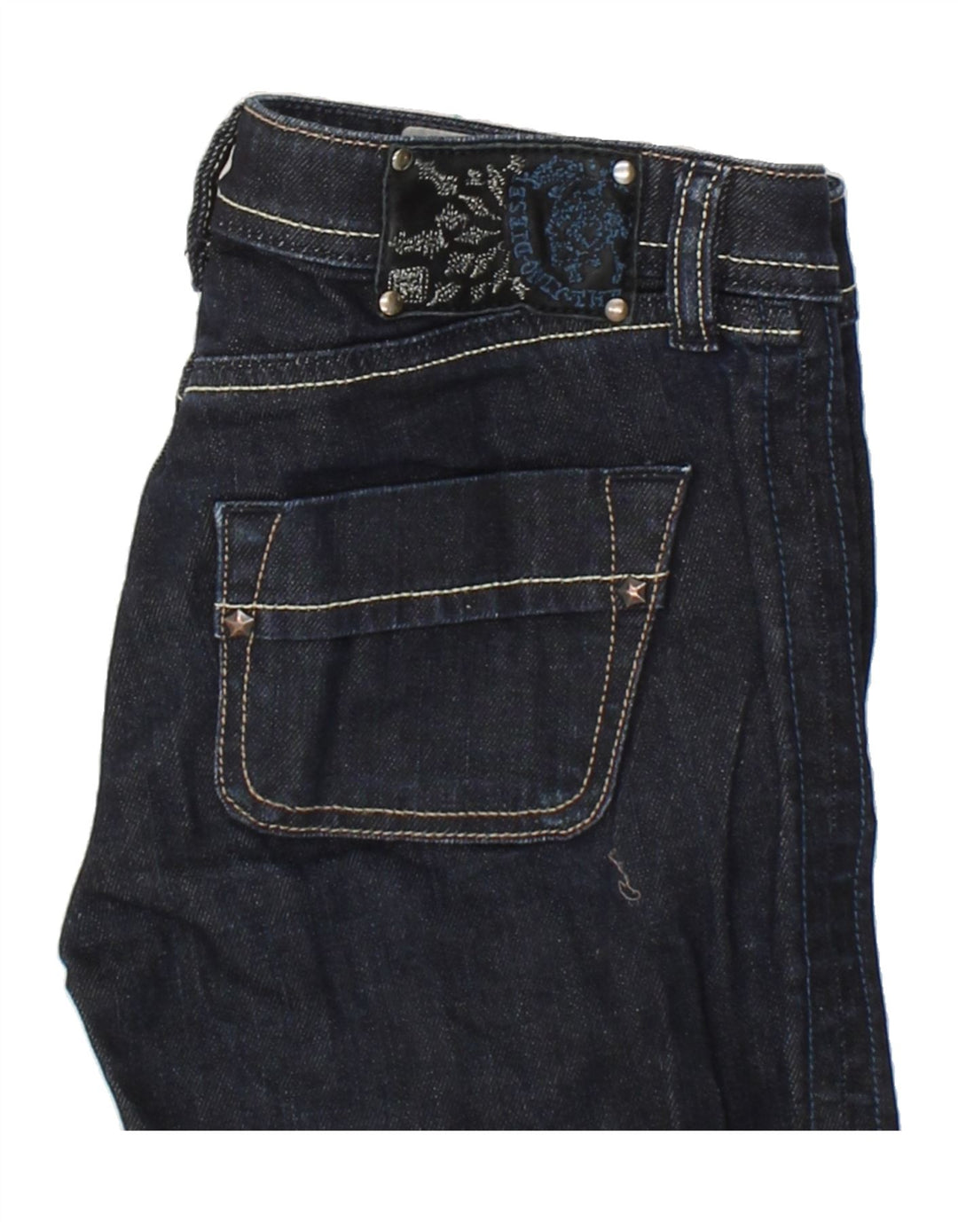 DIESEL Womens Kinkey Slim Jeans W25 L29  Navy Blue Cotton Vintage Diesel and Second-Hand Diesel from Messina Hembry 