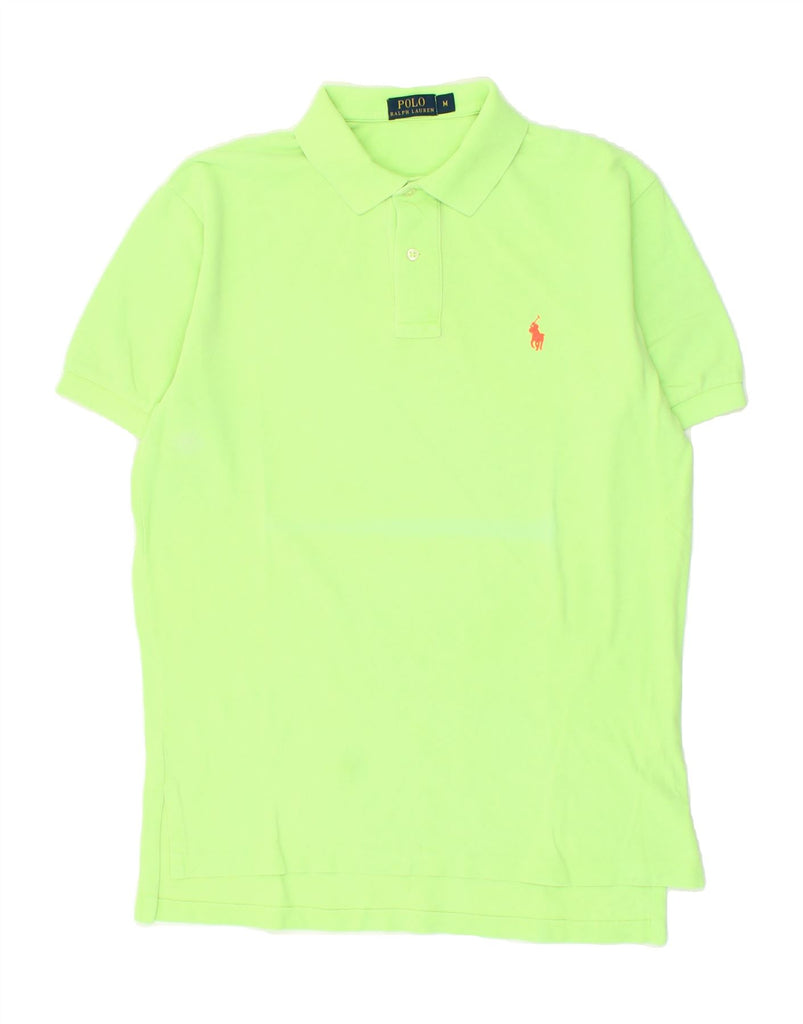 POLO RALPH LAUREN Mens Polo Shirt Medium Green Cotton | Vintage Polo Ralph Lauren | Thrift | Second-Hand Polo Ralph Lauren | Used Clothing | Messina Hembry 