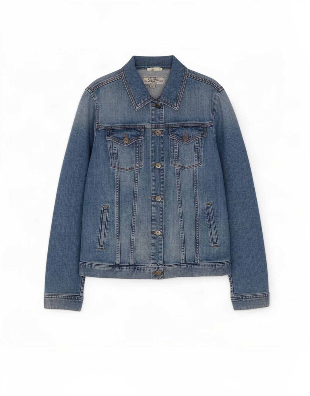 Fat Face Womens Denim Jacket UK 12 Medium Blue Cotton