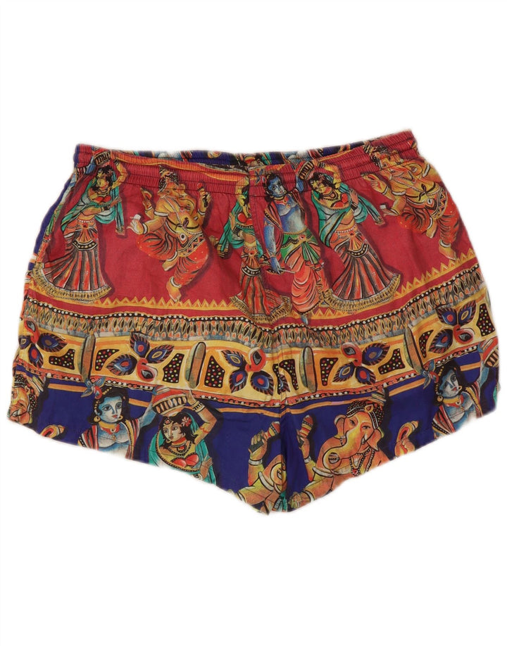 Vintage Mens Graphic Swimming Shorts Large  Multicoloured Cotton