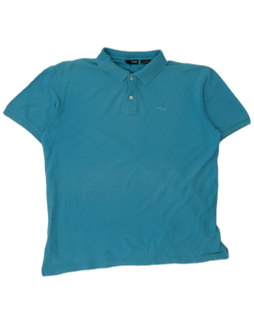 Fila Mens Polo Shirt XL Blue Cotton