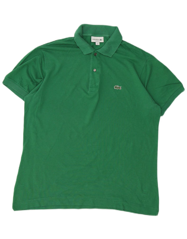 Lacoste Mens Classic Fit Polo Shirt Size 5 Large Green Cotton