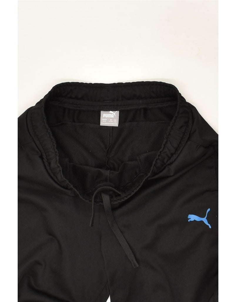 PUMA Boys Tracksuit Trousers 11-12 Years Black Polyester | Vintage Puma | Thrift | Second-Hand Puma | Used Clothing | Messina Hembry 
