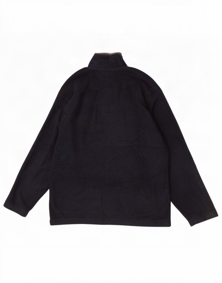 Marks & Spencer Mens Blue Harbour Fleece Jacket UK 38 Medium Navy Polyester