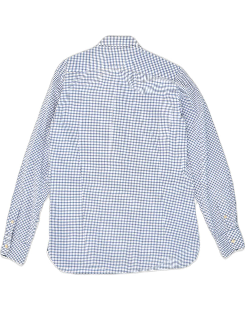 MASSIMO DUTTI Mens Slim Fit Shirt Medium Blue Check Cotton | Vintage Massimo Dutti | Thrift | Second-Hand Massimo Dutti | Used Clothing | Messina Hembry 