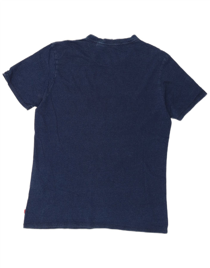 Levi's Mens Graphic T-Shirt Top Medium Navy Blue Cotton