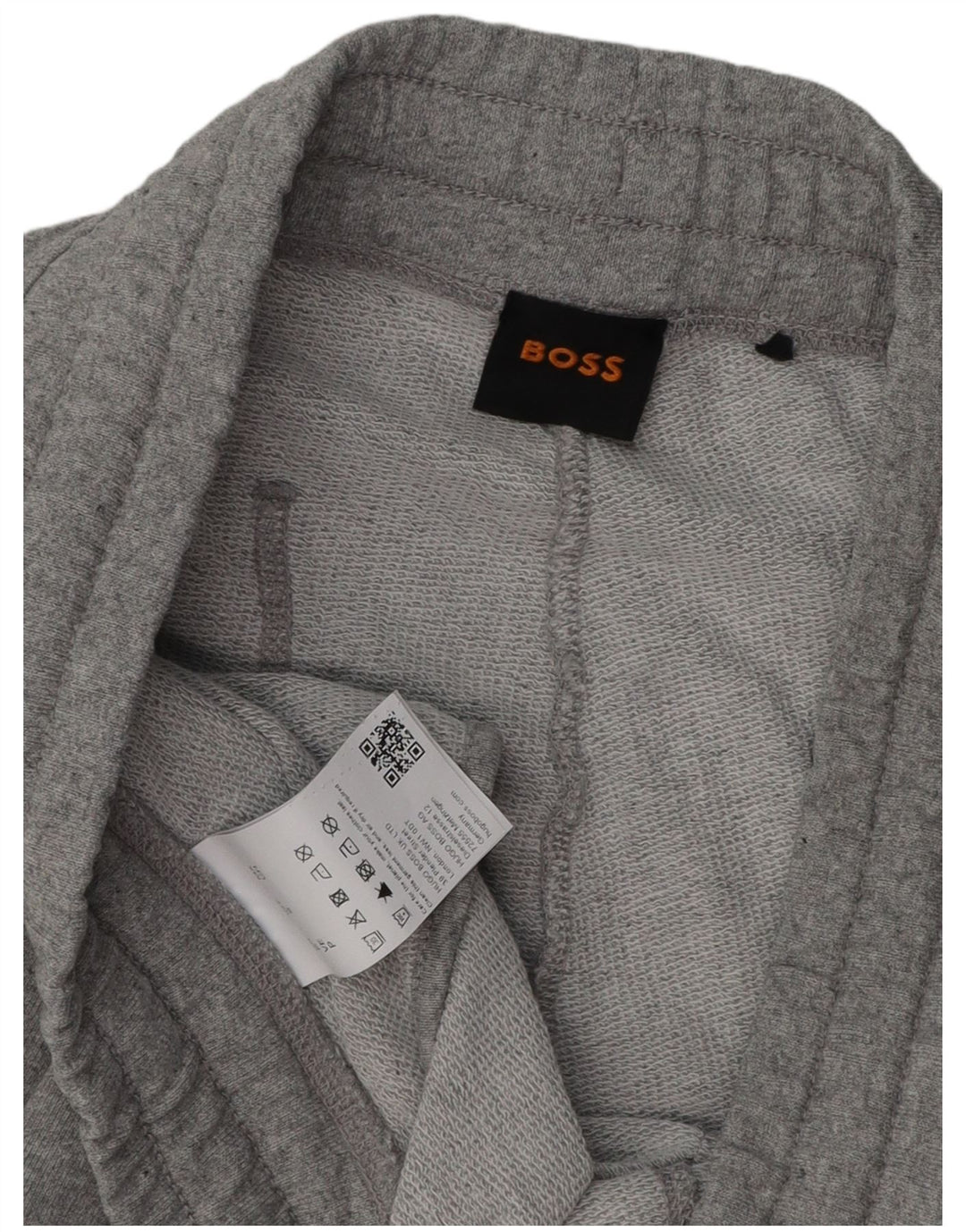 HUGO BOSS Mens Tracksuit Trousers Joggers Small Grey Cotton