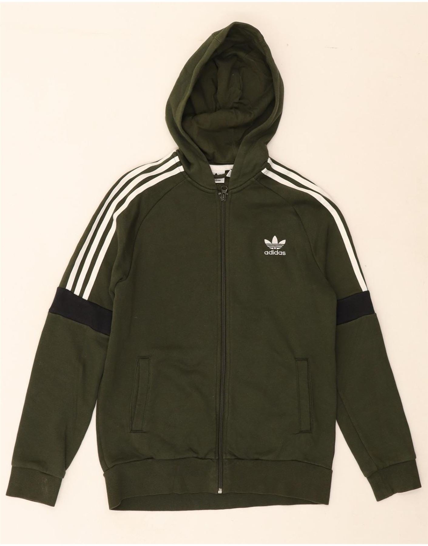 Green Hoodie Olive Adidas Sweater ADIDAS Boys Zip Hoodie Sweater