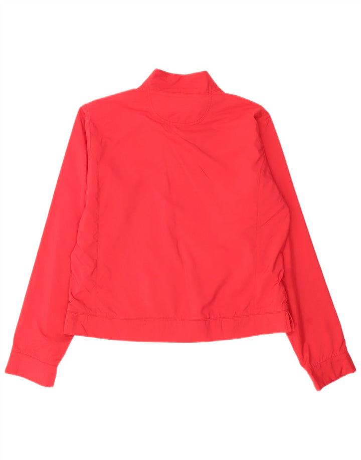 CHAMPION Womens Tracksuit Top Jacket UK 16 Large Red Colourblock