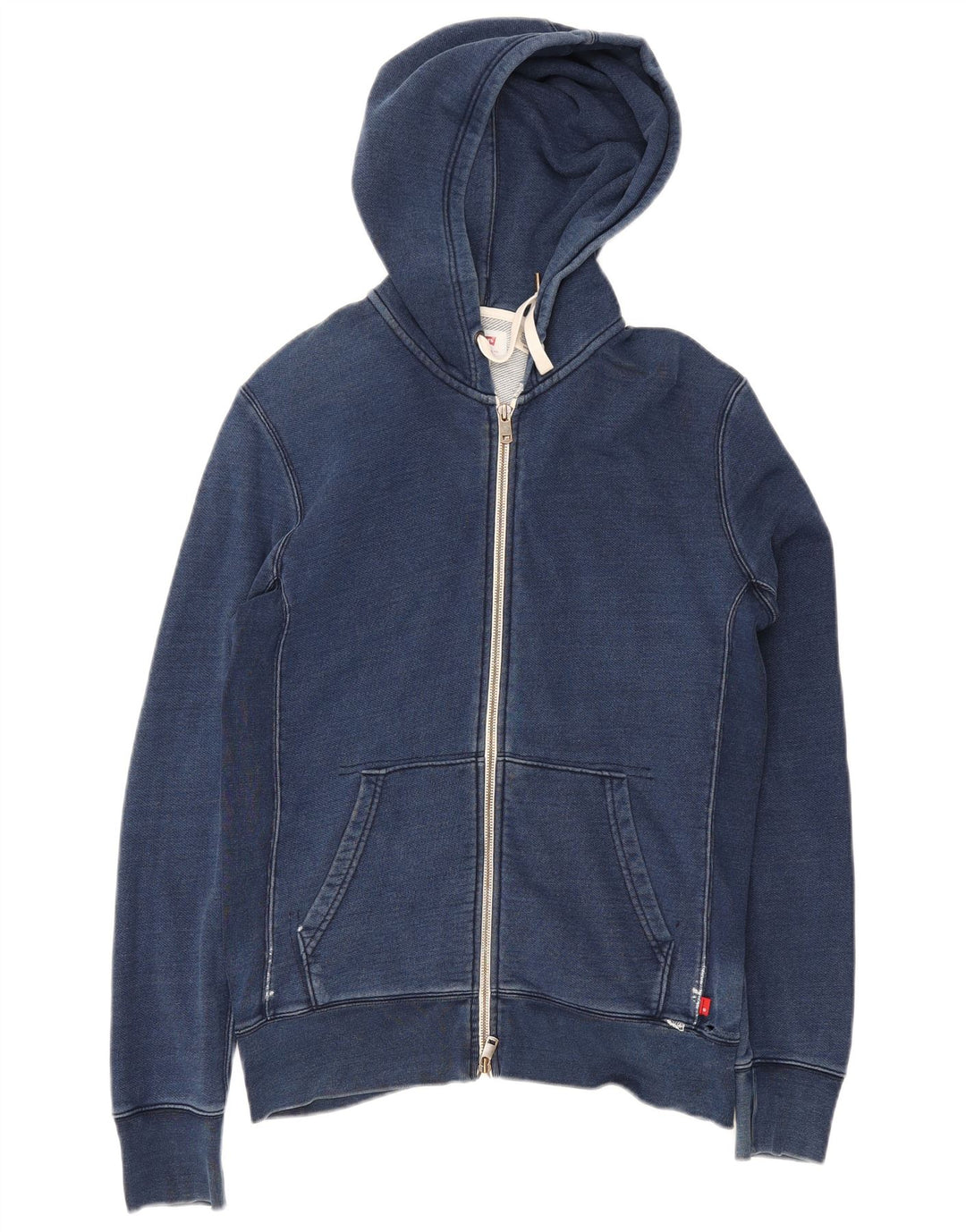 Levi's Mens Regular Fit Zip Hoodie Sweater Small Blue Cotton