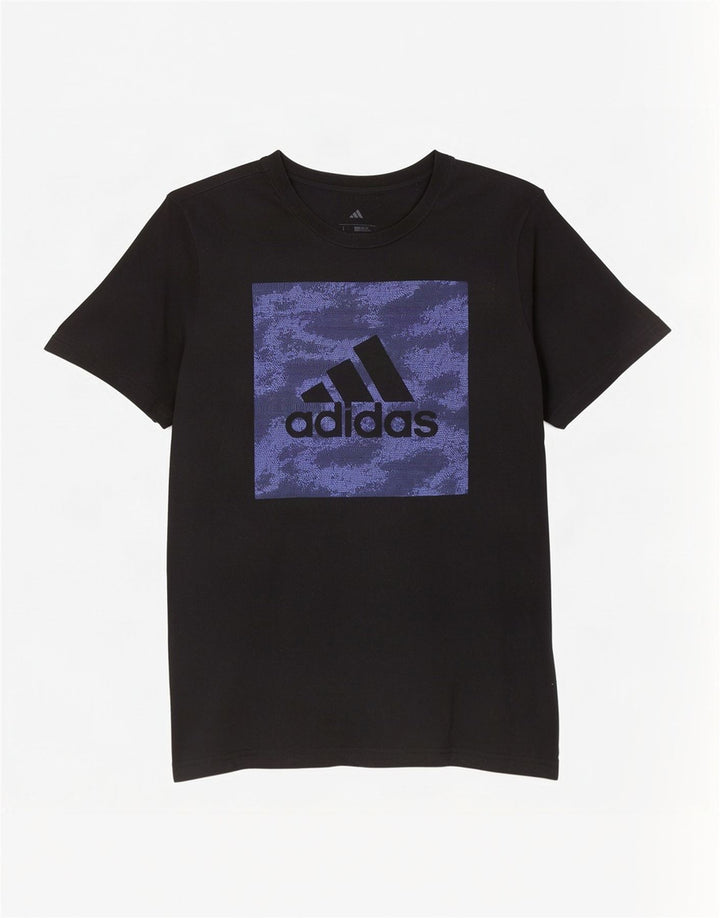 Adidas Mens Regular Fit Graphic T-Shirt Top Large Black