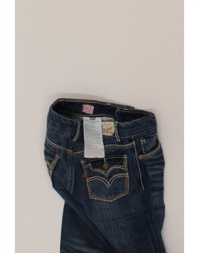 LEVI'S Girls Skinny Jeans 5-6 Years W20 L20 Blue Cotton Vintage Levi's and Second-Hand Levi's from Messina Hembry 