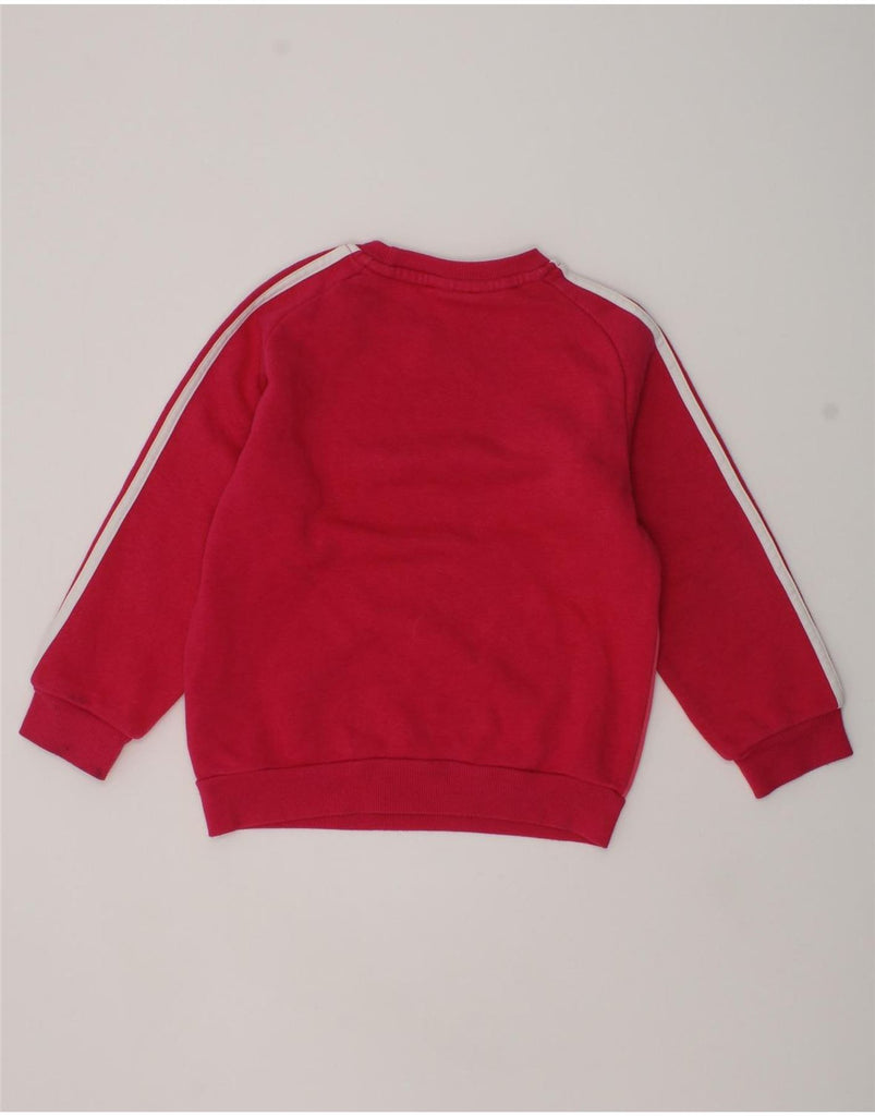 ADIDAS Girls Graphic Sweatshirt Jumper 3-4 Years Pink Cotton | Vintage Adidas | Thrift | Second-Hand Adidas | Used Clothing | Messina Hembry 