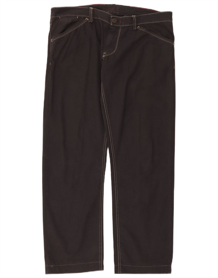 Murphy & Nye Mens Sailmakers Straight Casual Trousers W42 L34 Black Cotton