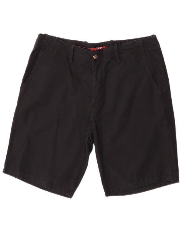 Carrera Mens Chino Shorts W34 Large  Black Cotton