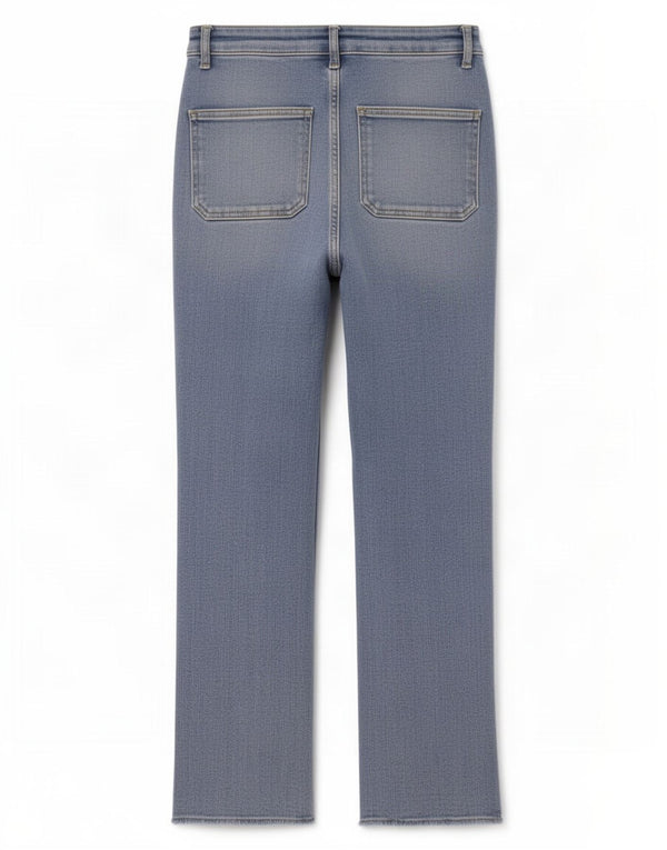 Zara Womens Straight Jeans EU 34 2XS W24 L26 Blue Cotton