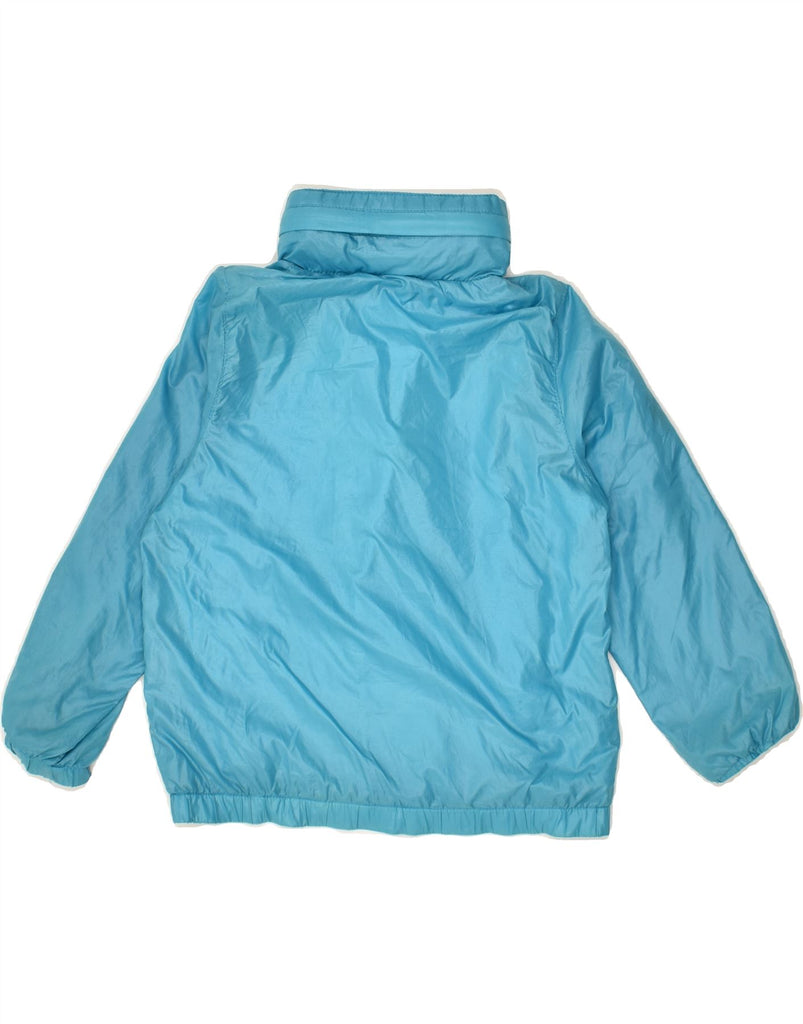 K-WAY Boys Hooded Rain Jacket 3-4 Years Blue Polyamide | Vintage K-Way | Thrift | Second-Hand K-Way | Used Clothing | Messina Hembry 