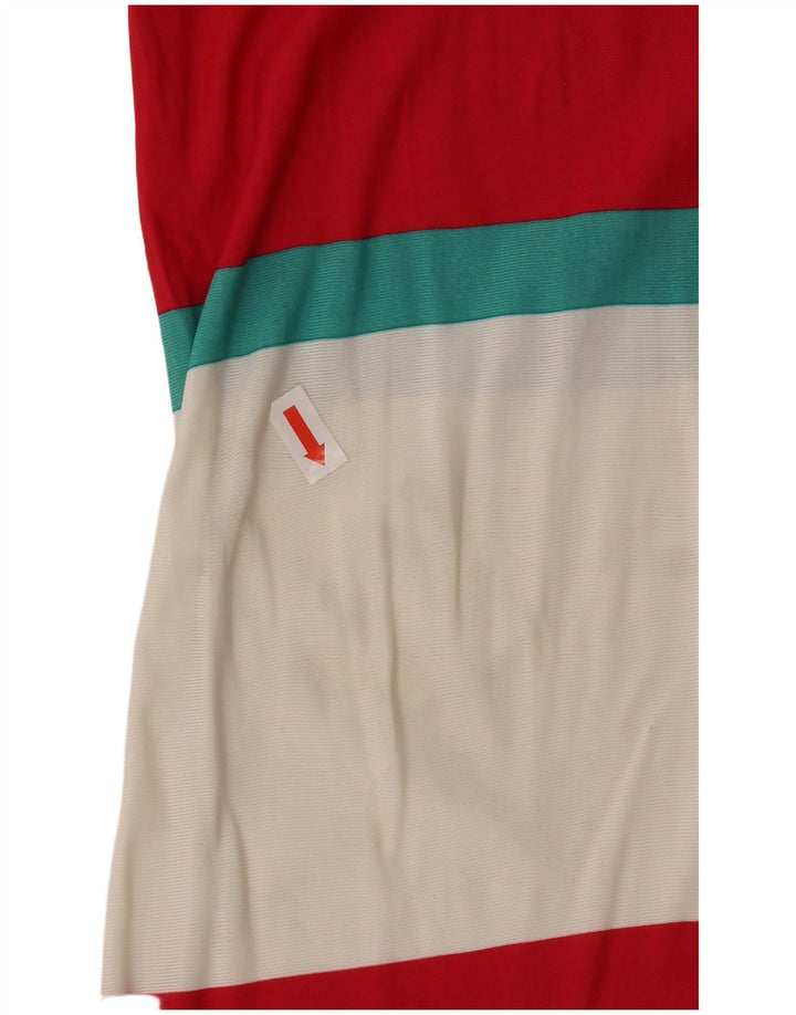 Byblos Womens Sleeveless Basic Dress UK 10 Small Multicoloured Striped