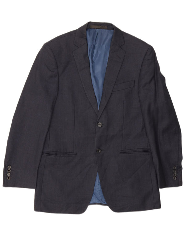 Marks & Spencer Mens 2 Button Blazer Jacket UK 38 Medium Navy Blue