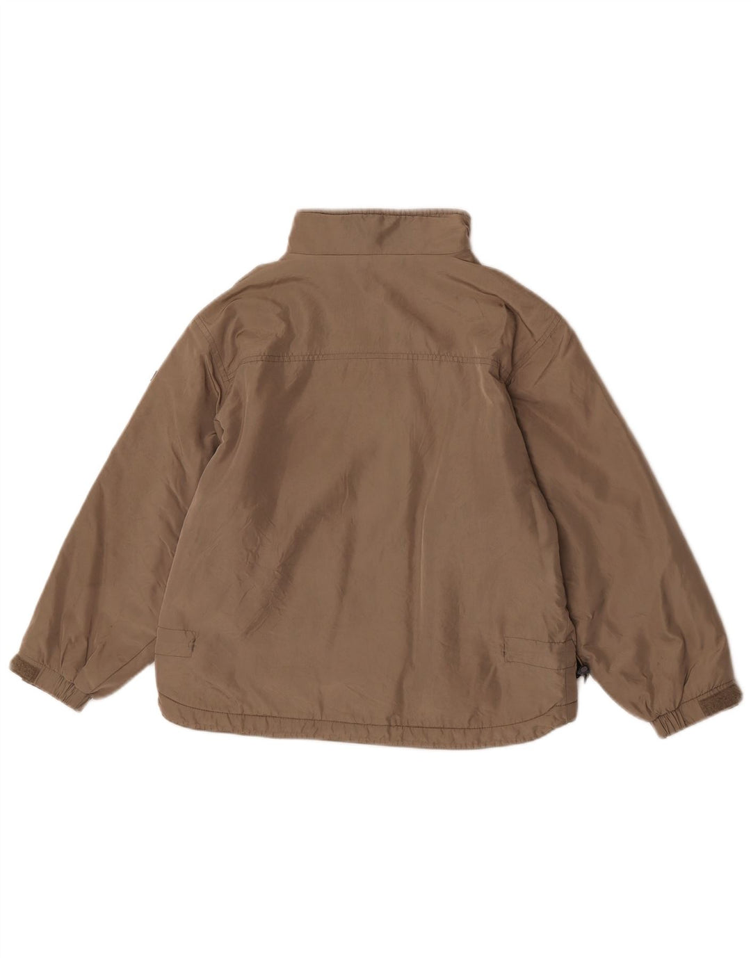 Napapijri Boys Geographic Windbreaker Jacket 9-10 Years Beige Polyamide