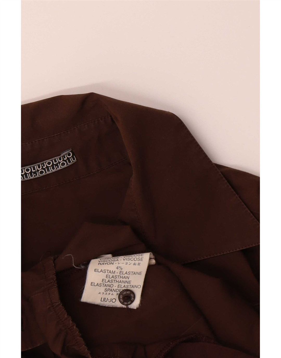 Liu Jo Womens Shirt Bodysuit IT 42 Medium Brown