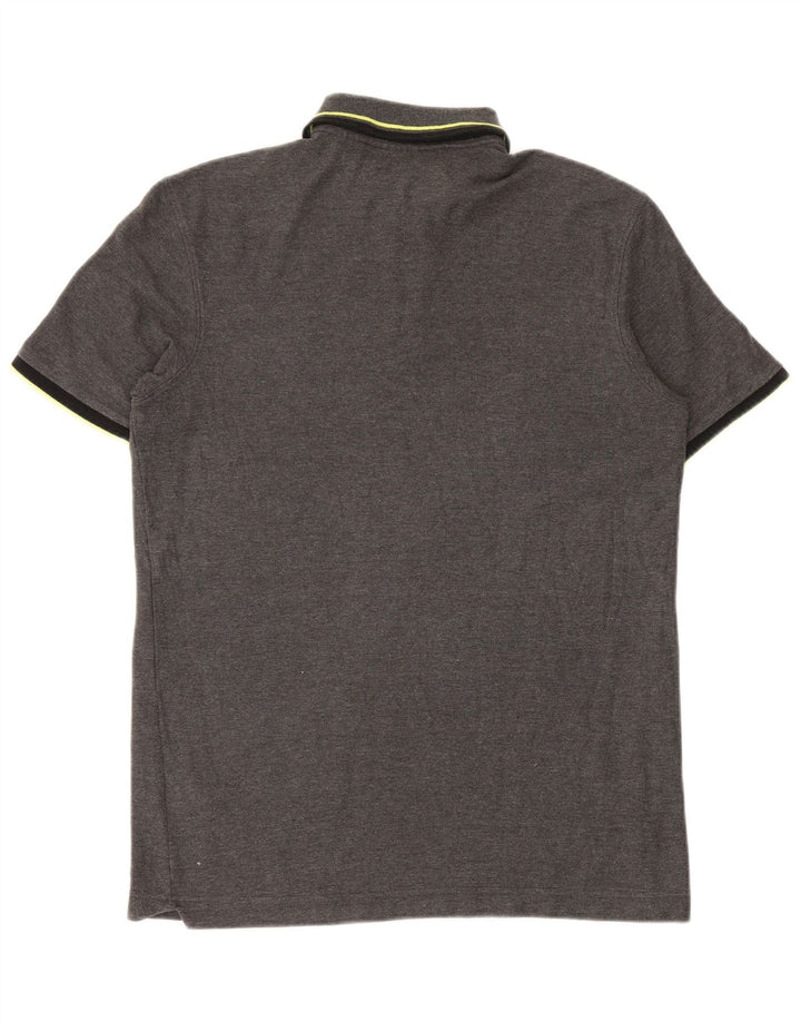 Fila Mens Polo Shirt Medium Grey Cotton