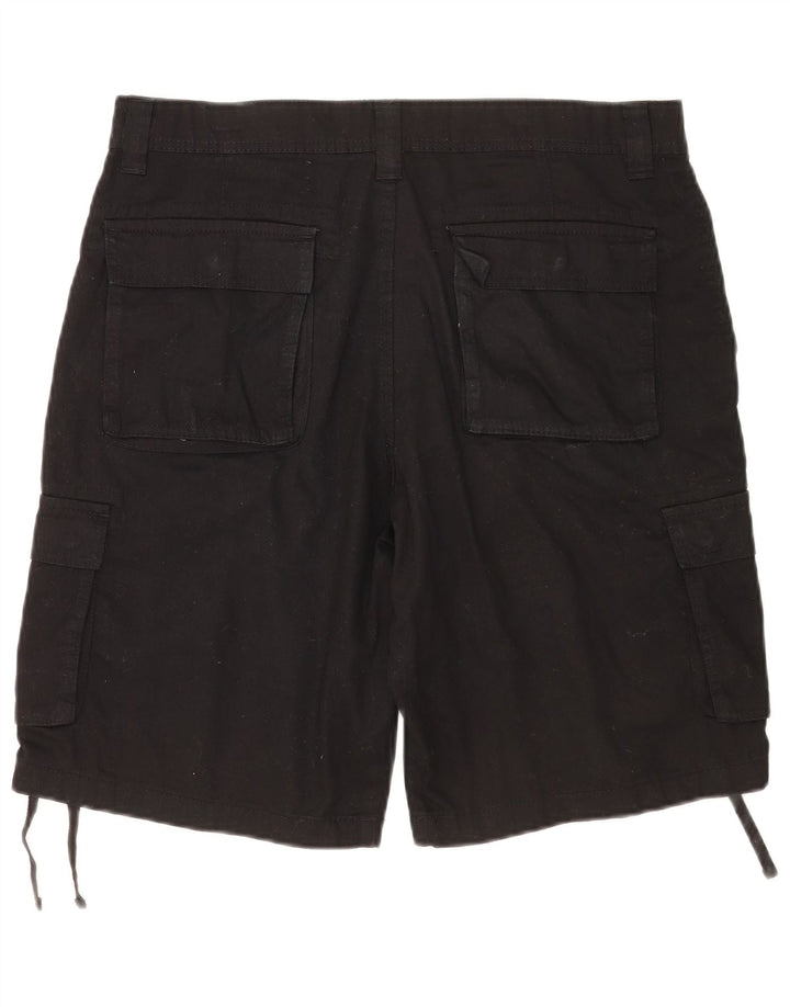 Terranova Mens Cargo Shorts W34 Large Black Cotton