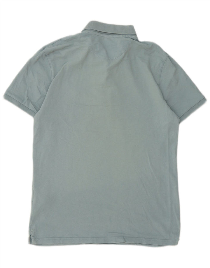 Lyle & Scott Mens Polo Shirt Medium Blue Cotton