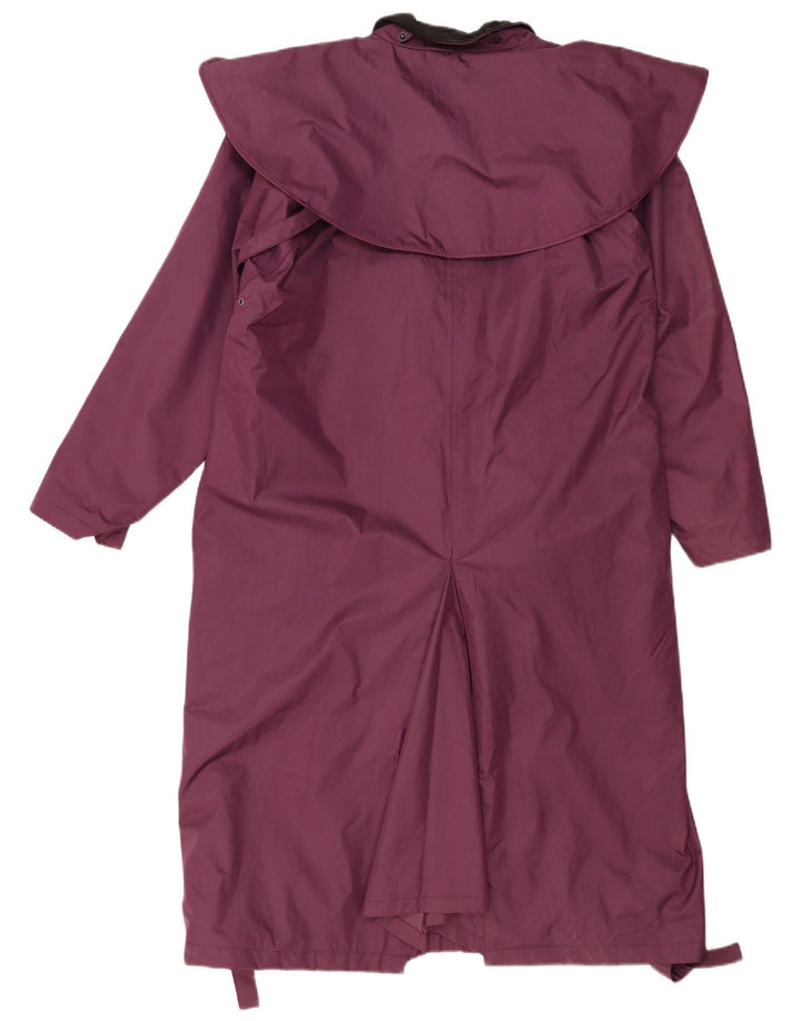 COUNTRY ESTATE Womens Oversized Capelet Coat UK 16 Large Purple Polyester