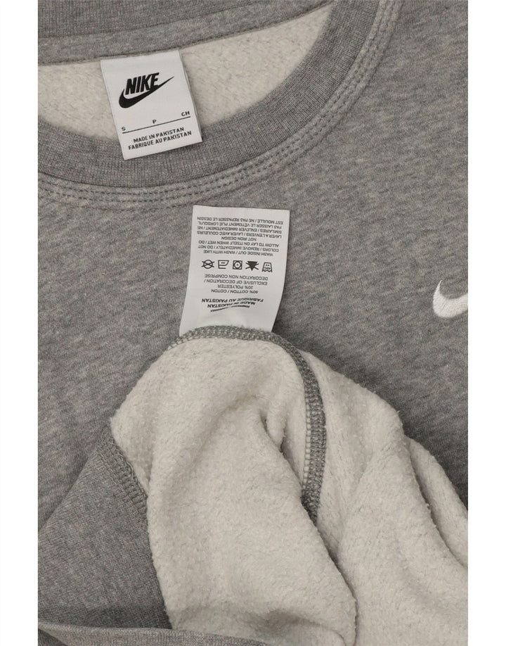 Nike Mens Sweatshirt Jumper Small Grey Flecked Cotton