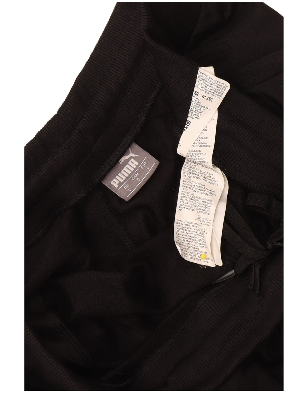 Puma Mens Tracksuit Trousers Joggers Large Black Polyester