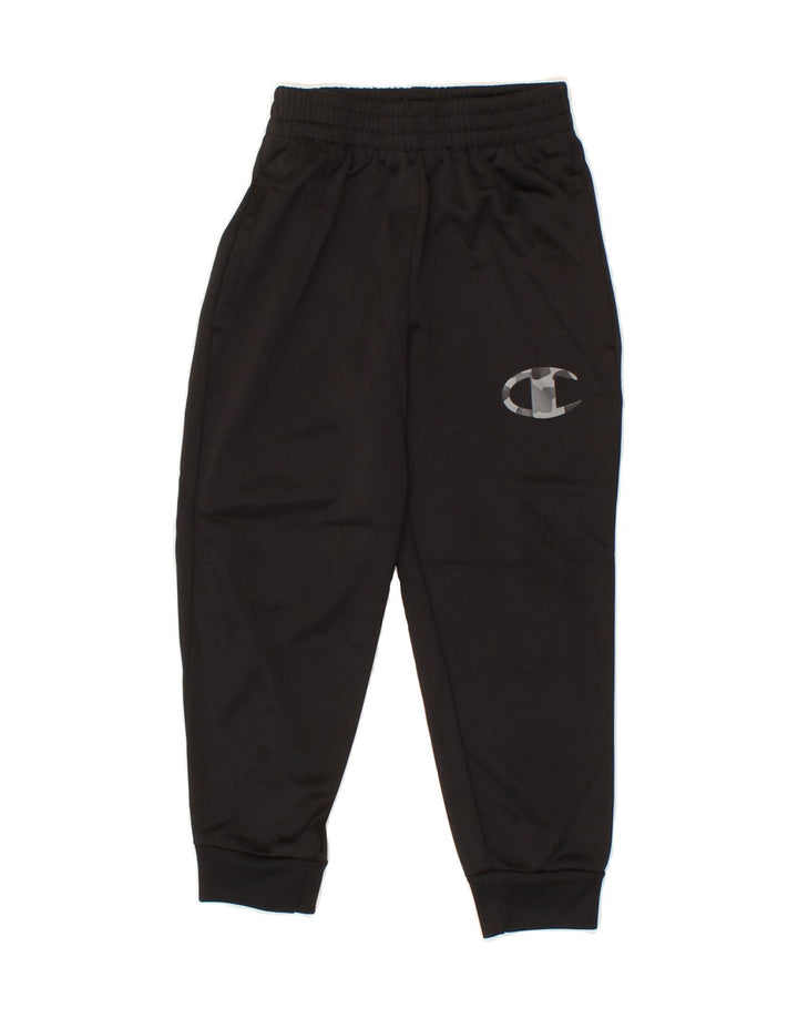 CHAMPION Boys Graphic Tracksuit Trousers Joggers 5-6 Years  Black Vintage Champion and Second-Hand Champion from Messina Hembry 