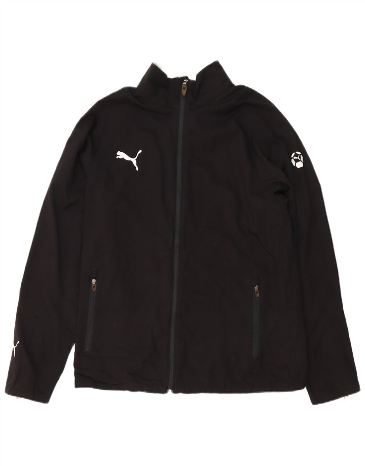 PUMA Mens Tracksuit Top Jacket Medium Black Polyester