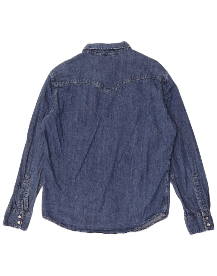 Levi's Mens Standard Denim Shirt Medium Blue Cotton