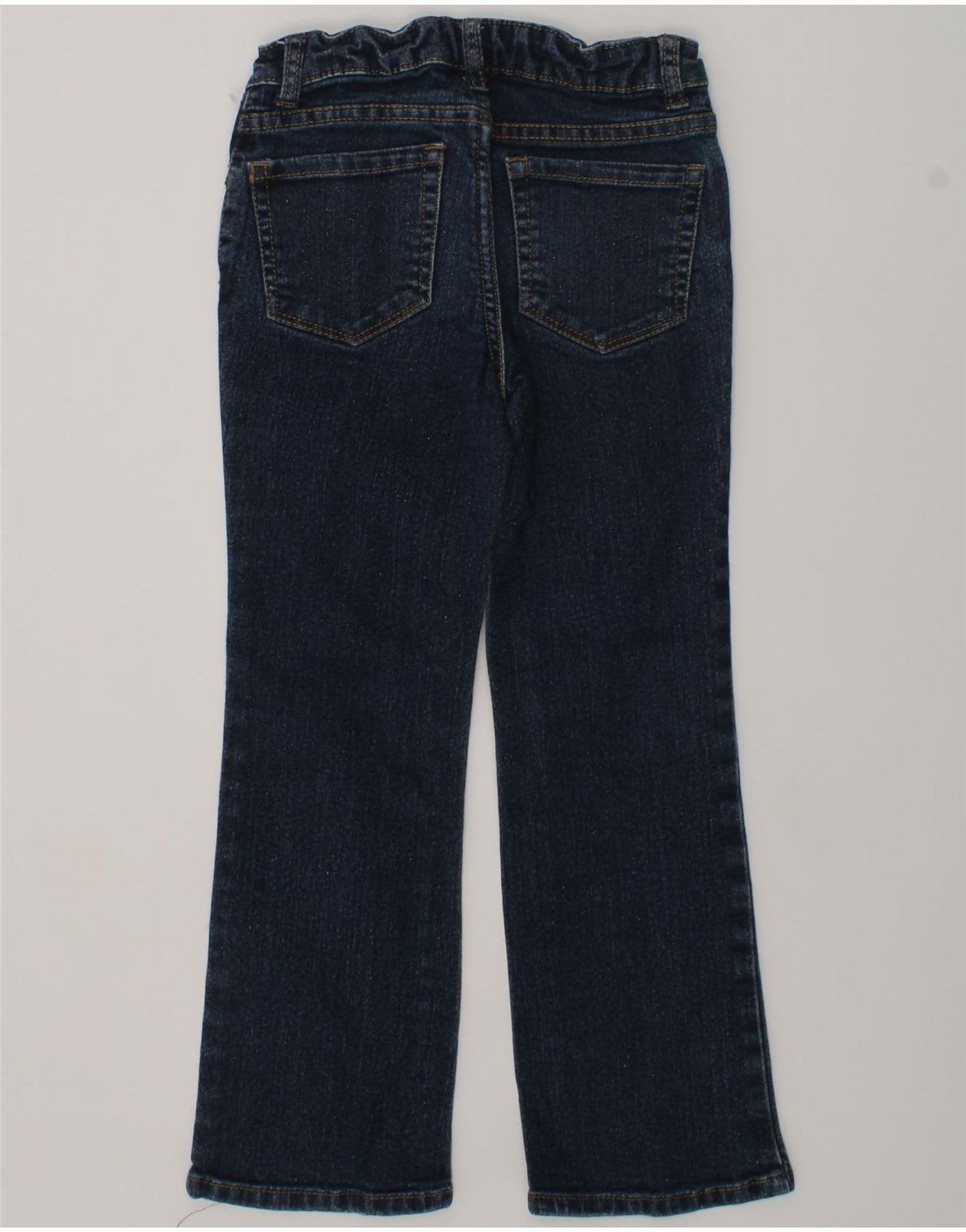 ARIZONA Girls Bootcut Jeans 5-6 Years Large W22 L20 Navy Blue