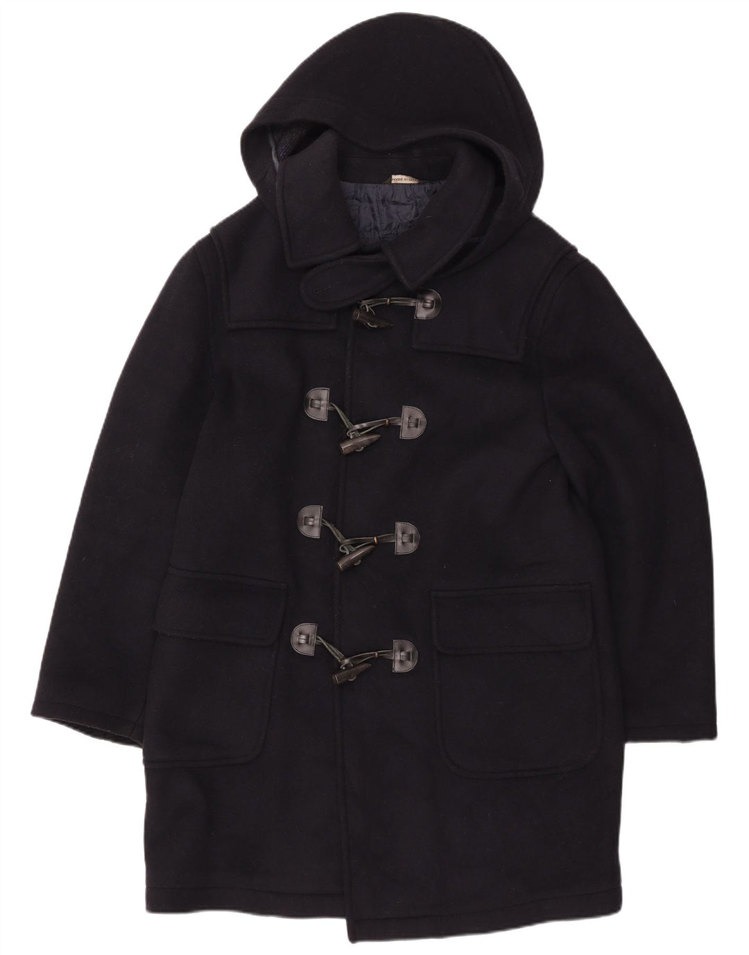 Via Tornabuoni Mens Hooded Duffle Coat UK 40 Large Navy Blue